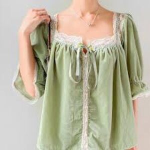 NWOT Free People Let’s Voyage top M